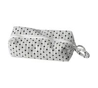 Genérico Pencil Case with Zipper for Pencils - Zipper with Large Capacity Dots, Cute for Pencils - for Students School Coloured Erasers, Black/White, Consulte la descripción, See description