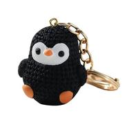 Genérico Penguin Keychains Cute Backpack Accessories, Adorable Penguin | Durable Metal Plus Soft Rubber Design, Key, Fun Gift For Kids And Teens, Stylish Decoration, Black, Consulte La Descripción