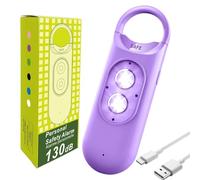Genérico Personal Security Alarm for Women,Protective Keychain,130dB Sound Alarm with Strobe Light | for senior students wife girls boys sister senior college night al ai