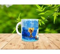 Genérico Personalised Messi World Qatar Argentina Mug 3 Glasses Football Gift