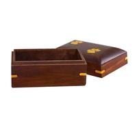 Genérico Pet Ashes Urn - Wood 5x3x6.5cm | Paw Print Wooden Cremation
