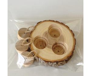 Genérico Pet Interactive Snuffle Logic Game: Wooden Bath Toys for Hamsters, Educational, Interactive Treat Set for Bunnies, Gerbils