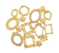 Genérico Photo Frames | Miniature Accessories,Small Gold Frames | for Boys Girls Young Children Daughters Nephews Nieces Family Friends