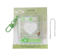 Generico Photo Keyring Holder | Handmade Heart Shaped Key Ring - 2 Inch Photo Insert for Weddings, Graduation and Birthday Memories | for Travel, Office, School, Luggage,