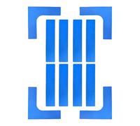 Generico Pickleball Marking Set - Portable Marking Kit | Sports Resistance for Outdoors | Badminton Tennis Volleyball, Field Boundary Lines, Training Equipment Multicoloured