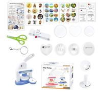 Generico Pin and Pin Machine, Manual Press for Creating Badges and Buttons, DIY Kit and Custom Button Equipment | for Creative Projects, Decoration and Classroom Teaching