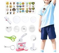 Genérico Pin Making Machine, Manual Press for Making Badges Craft Materials, Button Making Machine, for DIY Projects and Decoration in Family Activities