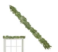 Generico Pine Branches - 78.74 Inch Soft Realistic Cedar Ornament, Artificial Christmas Vegetation, Flexible Decorative Picks, Long Hanging Garland | Patio con e porta d'ingr