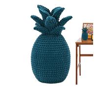 Generico Pineapple Décorative Statues - Pièce Maîtresse de Table Veloutée 24 cm | Sculpture Moderne Décoration Intérieure | Pour Étagère, Armoire, Manteau de Cheminée, Bureau, Fêtes, Maison