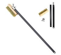 Genérico Pizza Oven For Pizza Oven: Pizza Oven With Brass Bristles And Steel Scraper, Wire Cleaning Long Handle And Perfect Cleaning Tool For Ho
