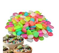Generico Plant Pebbles - Pack of 100 Bright and Polished Stones - Decorative Rocks for Potted Plants, for Aquarium Pot Planter Garden and Paths