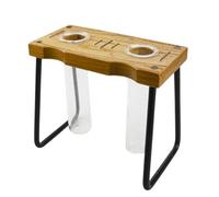 Generico Plant Propagation Pots | Table Vase with Wooden Stand | Indoor Decorative Gardening Ideas for Desk, Bookcase and Window