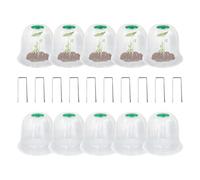 Genérico Plant Protection: Breathable Ventilated Cap, Transparent Translucent Material, Climate Control Cover | Support Tool for Family Friends and Flower Seeds V