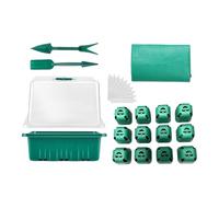 Genérico Plant Starter Trays Mini Propagator Plant Grow Kit Greenhouse with Moisture Ventilated Sets And Base | Gardening Supplies for Greenhouse Propagation Greenhouse