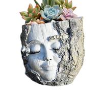 Genérico Planter for Indoor Plants - Smile Face Flower Pot | Facial Cache | Resin Vase Resistant Garden Balcony, Living Room, Bedroom, Landscaping