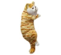 Genérico Plüsch Simulation Furry Hanging Kitten Lustiges Liegedesign Home Realistische Katzenmodell Statue Entzückende Geschenke Für Kind/Freund
