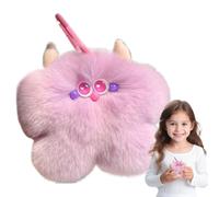 Genérico PLüschkalb Key Rings, Fake Rabbit Fighting Key Ring, Rex Rex Rabbit Furry Plush Soft Sweet Sweet Key Chain | Women's Ornament for Women, Taro Purple, Consulte la descripción