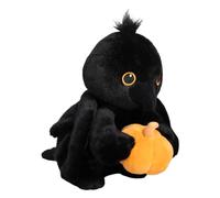 Generico Plush Animal for Halloween, Crow Soft Plush Animals Adorable - Decorative Collectable Huggable | Bed Chair Desk
