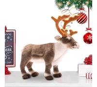 Generico Plush Christmas Reindeer,Decorative Soft Plush Elk Doll Deer Cushion - 13.7 Inch Cute Reindeer Ornament with Deer for Bedrooms, Sofas, Chairs, Living Rooms
