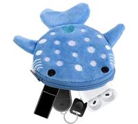 Genérico Plush Cute - 13x12 Cm Coin Purse | Cartoon Zipper Pouch For Kids | Portable Data Cable Keychain Wallet | Small Gift Decoration 5.1x4.7in, azul, Consulte la descripción, See description