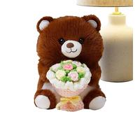 Generico Plush Doll with Flower Bouquet | Affectionate Gift - For Girlfriend Wife Girls Mom Christmas Wedding Saint