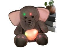 Genérico Plush Elephant | Soft and Adorable Luminous Cushion, Sitting Plush Doll, for Adults Children Girls Living Room Bedroom Office Car Travel Party Gift
