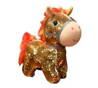 Generico Plush Horse | 15 cm with Sequins Soft Collection Decoration - 2026 Year of the Horse Soft Doll - for Chinese New Year Home Classroom Kindergarten Travel and Car