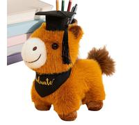 Generico Plush Horse Graduation Soft and Cuddly Cushion | Horse Plush Toy for Hugging, a , Relaxing, Collecting, in the Bedroom, Nursery, on , on the Sofa,