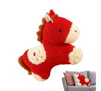 Generico Plush Horse Shape, Red Souvenir with Height of 51 cm, Plush Animal for Chinese New Year 2026 | For Children Adults Office Bedroom and Table
