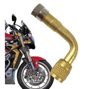 Genérico Pneumatic Extension Valve Bicycle Inflated Adapter Air for Motorcycle Universal Extender with 90 Degree Bend Automatic Scooter Automobiles, C