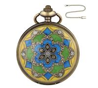 Generico Pocket Watch with Chain - Polyhedral in Metal, Complete Set of 7 Pieces | Polyhedral Dice in Durable Alloy for Games and Role Playing | Accessory for I