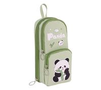 Generico Porta a Capybara Panda - Caring Pen Organizer Multi Layer, Large Capacity Storage Box, Zipper Stationery Bag, Aesthetic Pouch | Office Storage Case, green, riferimento alla descrizione