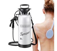 Genérico Portable Camping Shower - Water Pump for Camping and Travel Shower | Bathroom Accessories with Manual Sprayer for Outdoor Beach Pet Bath Indoor Car Wash Sende