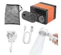Generico Portable Camping Shower with Tube and LED Display | Portable Shower Body Rinsing Kit for Curtain Bathroom Car Bathroom Washing Cleaning Pets