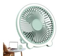 Genérico Portable Desktop Fan - 20 cm Silent Personal Fan, Rechargeable Cooling Device with Night Light, Three Speed Modes | Desk for Bedroom Outdoor Travel Vacation Beach Camping Wall Mount Use