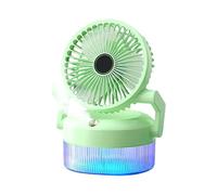 Generico Portable Fan - Mini Rechargeable Fans, Foldable Air Cooler with Light | Quiet Hydration Breeze for Outdoor Events, Desk, Travel, Use of the