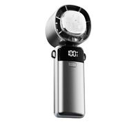 Genérico Portable Handheld Fan | Small Portable Personal Fan, Foldable with Digital Display, 100 Speeds Rechargeable for Outdoor Bedroom Desk