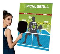 Generico Portable Pickleball Trainer, Pickleball Practice Board, Precise Target Trainer Wall Mounted - Indoor Outdoor Training for Backyard School