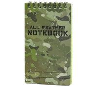 Generico Portable Waterproof Notebook with Rings 7 x 12 cm Hard Cover | Notes to University Work School Students Travel Writing Business Outdoor
