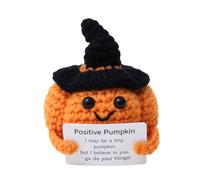 Generico Positive Crochet Doll, Decorative Doll for the Home, Crochet, Table Ornament with Pumpkin Bee Design, Hand-Woven for Dressing Table Shelf, Bedside Table