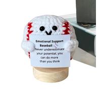 Generico Positive Crochet Hook,Inspirational Handmade Crochet Ball - Crochet Ball with Motivational Phrase for Home Gift and Stress Relief