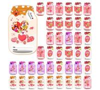 Generico Postcard with Candy for Saint - 50 Pieces Vase Shape Event Supplies - Postcards for Exchange in the Classroom | for Appointments Couples School Office Boys Girls