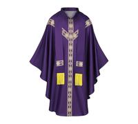 Genérico Priest Robe - With Ribbon Catholic Ecclesiastical Dress - Religious Robe For Cleric And Father In - For Men Prayer Cosplay Church Theater Carnival