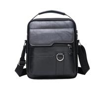 Generico Professional Shoulder Bag - Men's Shoulder Bags for Work | PU BUSINESS PETH BUSINESS BUSINESS BUSINESS BASSEGGILE BASSE, PORTAL PACK RETRO LAW FOR CASUAL CASTURE, Black, Fare riferimento alla