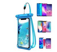 Genérico Protective Waterproof Case for Water Phones | Transparent Floating Case with Touch Screen - Dust Bag Beach Cruise Swimming Kayak Diving Travel Vacation