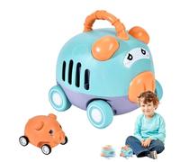 Generico Pull Back Cars - Cute Educational Vehicle | Interactive Toy Vehicle | For Boys and Girls, Living Room, Family Activity, Party Gift, Kindergarten, Nursery