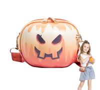 Generico Pumpkin Pocket - Devil Shoulder Bag Halloween Pumpkin | Pumpkin Pocket | TEUFELS-Halloween Pocket | PU PETH WHANDY Low for Dating, Shopping, Travel and Work Clothes, Smirk, Fare riferimento