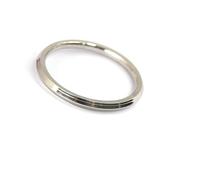 Generico Punjabi/Sikh Silver Kada/Bracelet/Link Bracelet for Men Diameter 7cm, Medium, Metal, No Gemstone