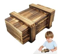 Generico Puzzle Box for Adults - 3D Interactive Wooden Puzzle Brain Training Toy with Hidden Compartments | Creative Money Box for , Stress and Mental Challenges