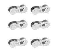 Genérico Quick Bike Chain Link,Bicycle Chain Seal, Steel Bicycle Links Common Connector | Sturdy Bicycle Repair Tool, 6 Cycling P